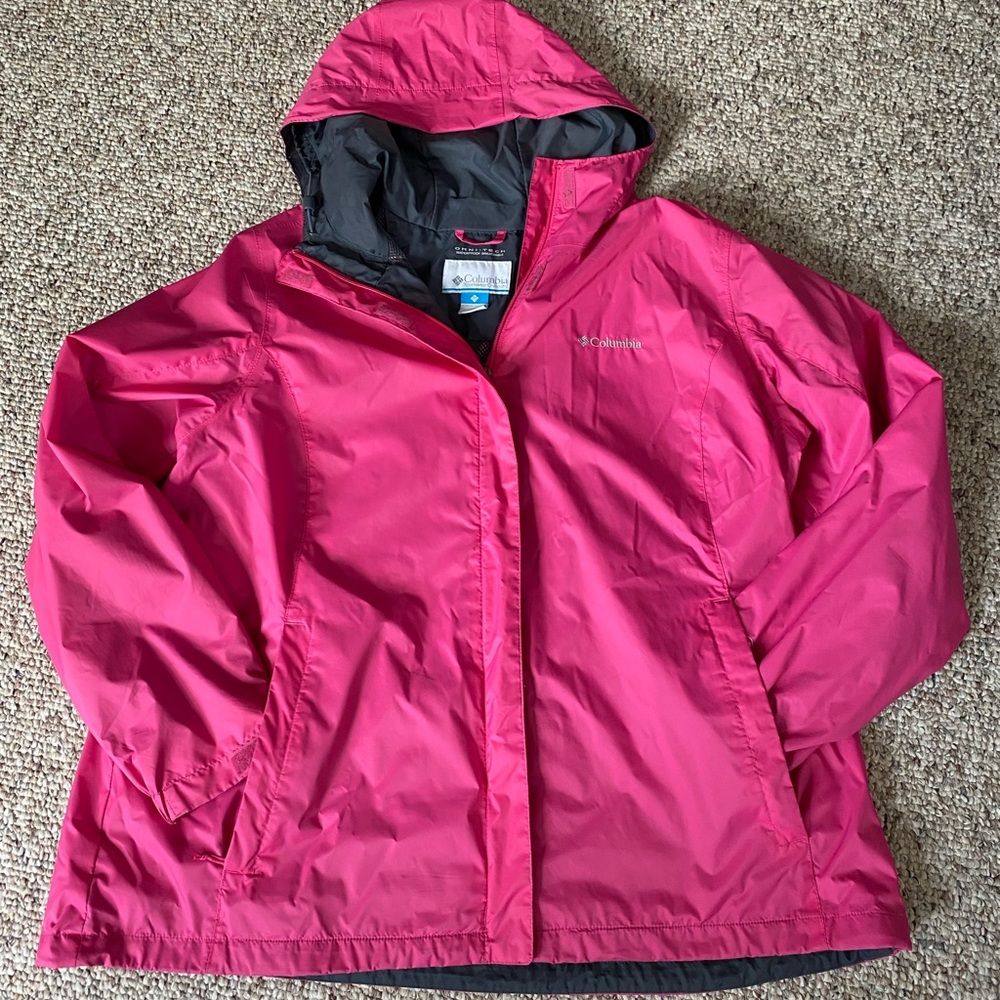Columbia rain coat - 2X pink